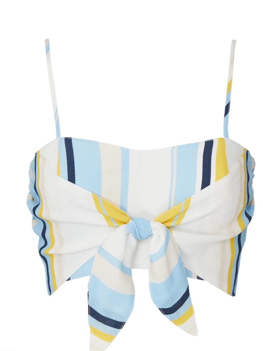 Yumi Kim Wild Child Striped Tie-Front Crop Top